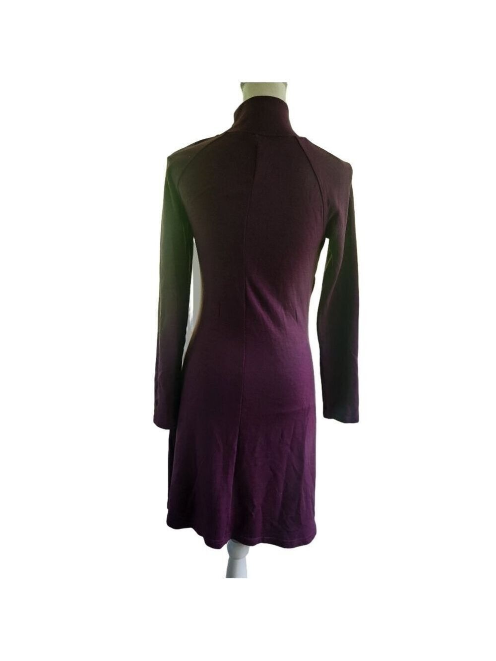 Athleta Purple wool blend longline sweater dress size Small 880254 Athletic - Picture 8 of 11